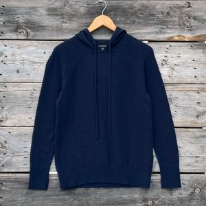 Banana Republic Merino Wool Cashmere Blend Navy Blue Hooded Sweater Men’s XS